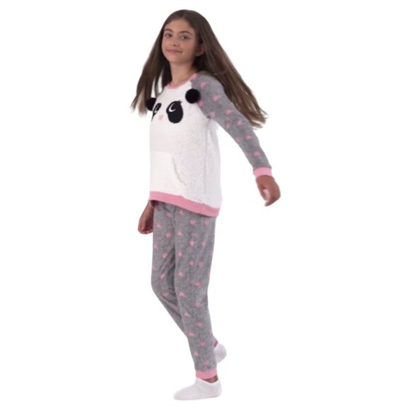 Sleep On It Girl's Size S (7/8) 2-Piece Long-Sleeved Pajama Sleep Set - Picture 2 of 10